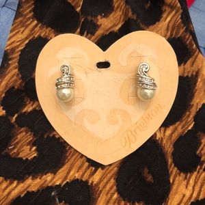 Brighton Silver Pearl & Diamond Drops